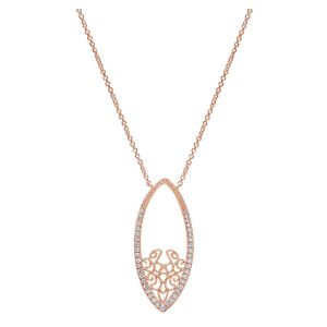 Gabriel Fashion 14 Karat Lace Necklace NK4409K45JJ