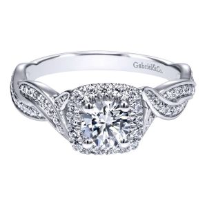 Gabriel 14 Karat Contemporary Engagement Ring ER911864R0W44JJ