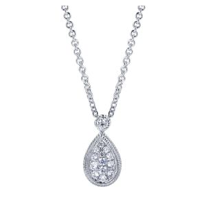 Gabriel Fashion 14 Karat Hampton Diamond Necklace NK3041W45JJ