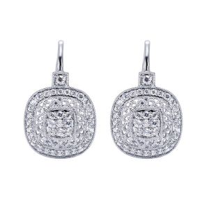 Gabriel Fashion 14 Karat Victorian Drop Earrings EG11354W44JJ
