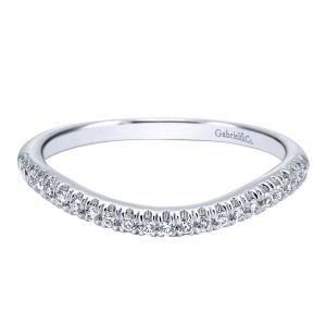 Gabriel 14 Karat Contemporary Wedding Band WB10110W44JJ