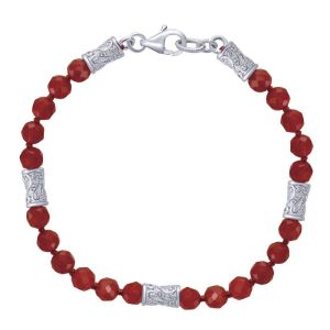 Gabriel Fashion Silver Bali Beads Bracelet TB2945SVJRO