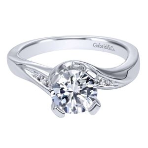 Gabriel 14 Karat Contemporary Engagement Ring ER10307W44JJ