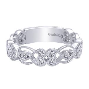 Gabriel Fashion 14 Karat Stackable Stackable Ladies' Ring LR5977W45JJ