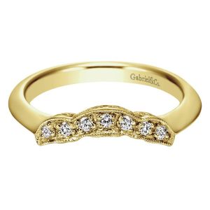 Gabriel 14 Karat Contemporary Wedding Band WB3819Y44JJ