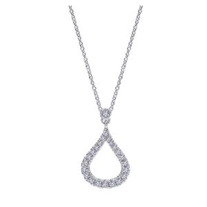 Gabriel Fashion 14 Karat Lusso Diamond Necklace NK4386W45JJ