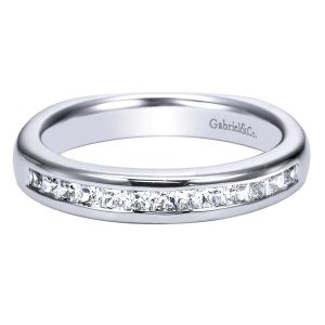 Gabriel 14 Karat Contemporary Wedding Band WB3965W44JJ
