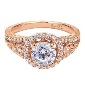 Gabriel 14 Karat Victorian Engagement Ring ER5375K44JJ