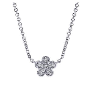 Gabriel Fashion 14 Karat Floral Necklace NK3724W45JJ