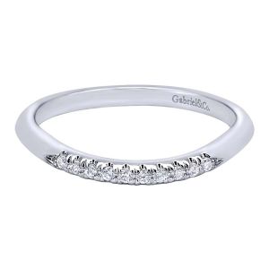 Gabriel 14 Karat Contemporary Wedding Band WB10494W44JJ