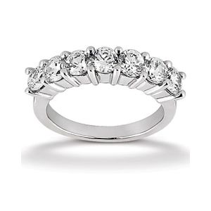 Diamond Seven Stone Band Platinum Taryn Collection TQD B-6572