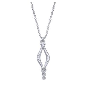 Gabriel Fashion Silver Organic Chain Necklace NK4645SV5JJ