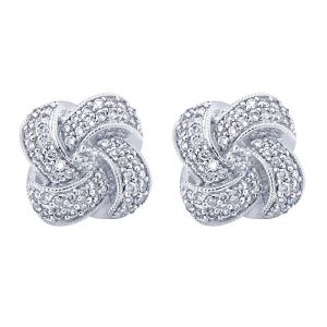 Gabriel Fashion 14 Karat Lusso Diamond Stud Earrings EG11290W45JJ