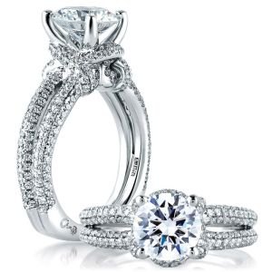 A.JAFFE 14 Karat Signature Engagement Ring MES561