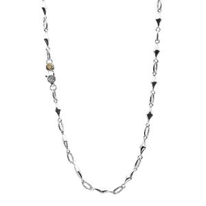 SN130 Tacori 18k925 Necklace Silver & Gold