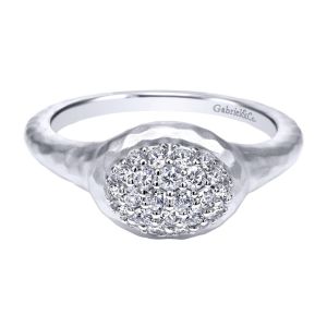 Gabriel Fashion Silver Organic Ladies' Ring LR50526SVJWS