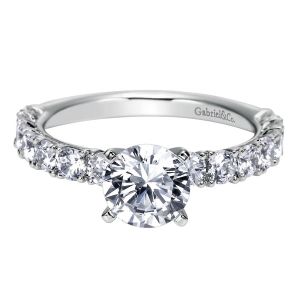 Gabriel 14 Karat Contemporary Engagement Ring ER7757W44JJ