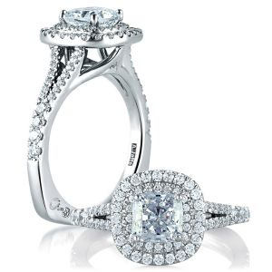 A.JAFFE Platinum Signature Engagement Ring MES574