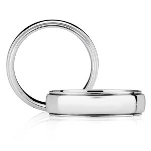 A Jaffe Classic Platinum Wedding Ring BB0089