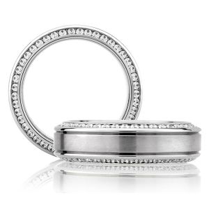 A Jaffe Classic Platinum Wedding Ring BB0131 / 110