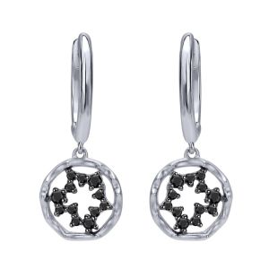 Gabriel Fashion Silver Organic Drop Earrings EG12171SVJBS