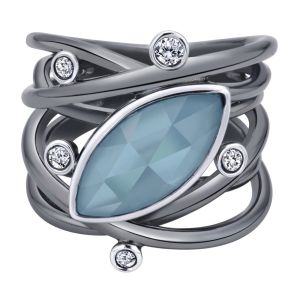 Gabriel Fashion Silver Byblos Ladies' Ring LR50564SV5MG