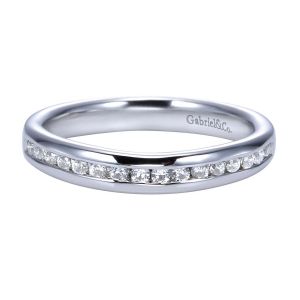 Gabriel 14 Karat Contemporary Wedding Band WB8189W44JJ