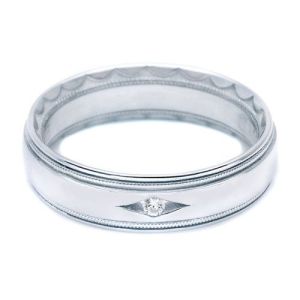 Tacori 846WD Platinum Crescent Wedding Band