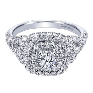 Gabriel 14 Karat Contemporary Engagement Ring ER910098W44JJ