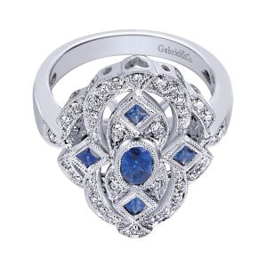 Gabriel Fashion 14 Karat Victorian Ladies' Ring LR4405W45SA