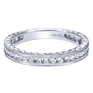 Gabriel 14 Karat Victorian Wedding Band WB4312W44JJ