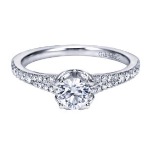 Gabriel 14 Karat Contemporary Engagement Ring ER7727W44JJ