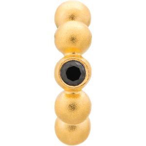 Endless Jewelry Black Flashy Dot Gold Plated Charm 51253-2