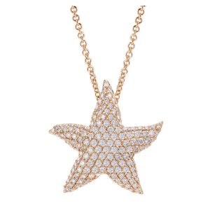 Gabriel Fashion 14 Karat Pave Necklace NK4450K45JJ