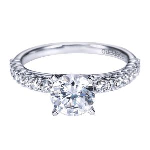 Gabriel 14 Karat Contemporary Engagement Ring ER7540W44JJ