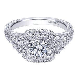 Gabriel 14 Karat Contemporary Engagement Ring ER910086W44JJ
