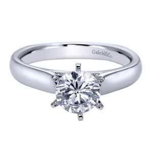 Gabriel 14 Karat Contemporary Engagement Ring ER8180W4JJJ