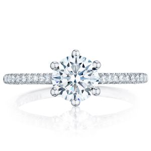 Tacori HT254615RD65 18 Karat Petite Crescent Engagement Ring