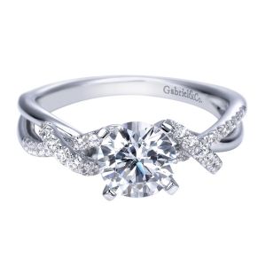 Gabriel 14 Karat Contemporary Engagement Ring ER7756W44JJ