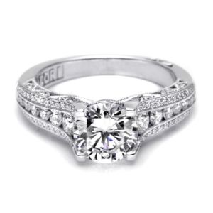 Tacori Crescent Platinum Engagement Ring HT2513RD7512X