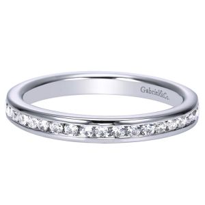 Gabriel 14 Karat Contemporary Wedding Band WB7888W44JJ