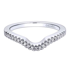 Gabriel 14 Karat Contemporary Wedding Band WB9373W44JJ