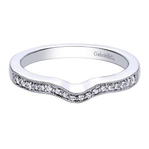 Gabriel 14 Karat Contemporary Wedding Band WB9493W44JJ