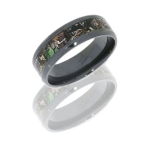 Lashbrook Z8B14/RTTIMBER POLISH Camo Wedding Ring or Band