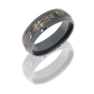 Lashbrook Z8D14/RTAP POLISH Camo Wedding Ring or Band