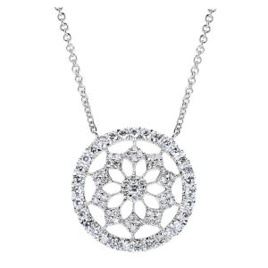 Gabriel Fashion 14 Karat Lusso Diamond Necklace NK4030W45JJ