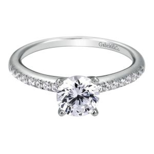 Gabriel 14 Karat Contemporary Engagement Ring ER7973W44JJ