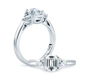A.JAFFE Platinum Classic Engagement Ring ME1700