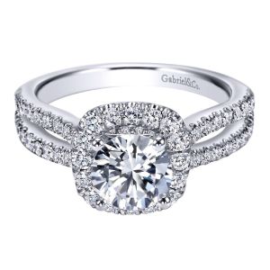 Gabriel 14 Karat Contemporary Engagement Ring ER7487W44JJ