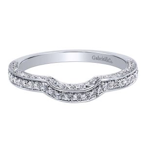 Gabriel 14 Karat Contemporary Wedding Band WB7711W44JJ